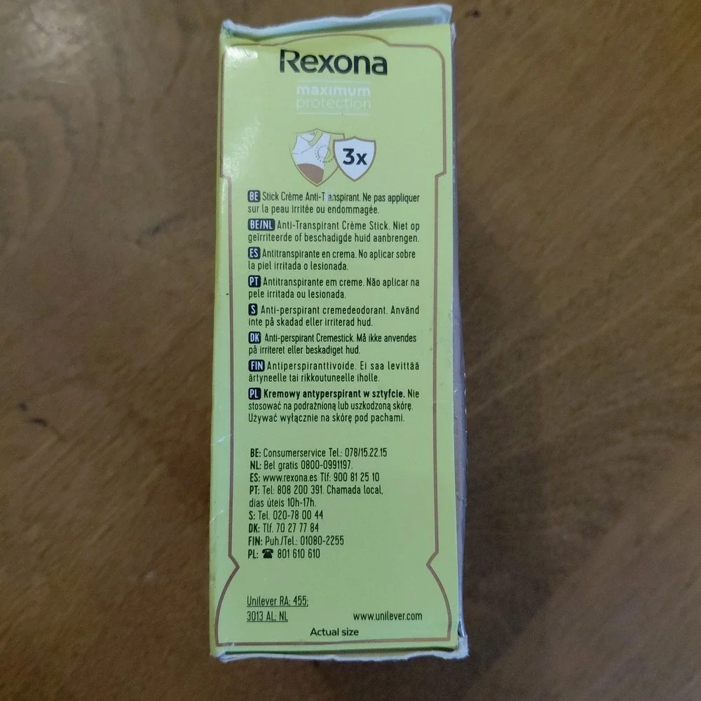 New Sealed Rexona Deodorant Cream Maximum Protection 96 Hour Stress Control - Picture 4 of 6